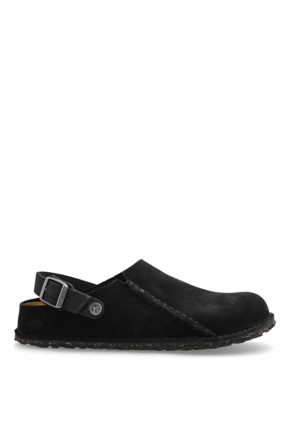 Birkenstock CZARNY Klapki `Lutry Premium Suede`