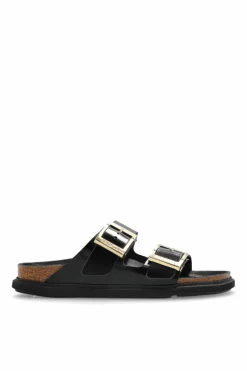 Birkenstock CZARNY Klapki `Arizona Droplet Buckle`
