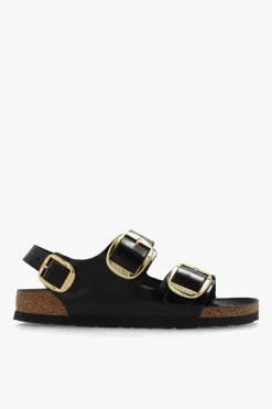 Birkenstock CZARNY Sandały ‘Milano Big Buckle’