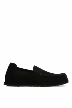 Birkenstock CZARNY Zamszowe buty `Utti Slip On`