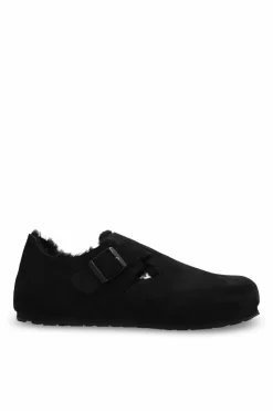 Birkenstock CZARNY Zamszowe buty ‘London Shearling’