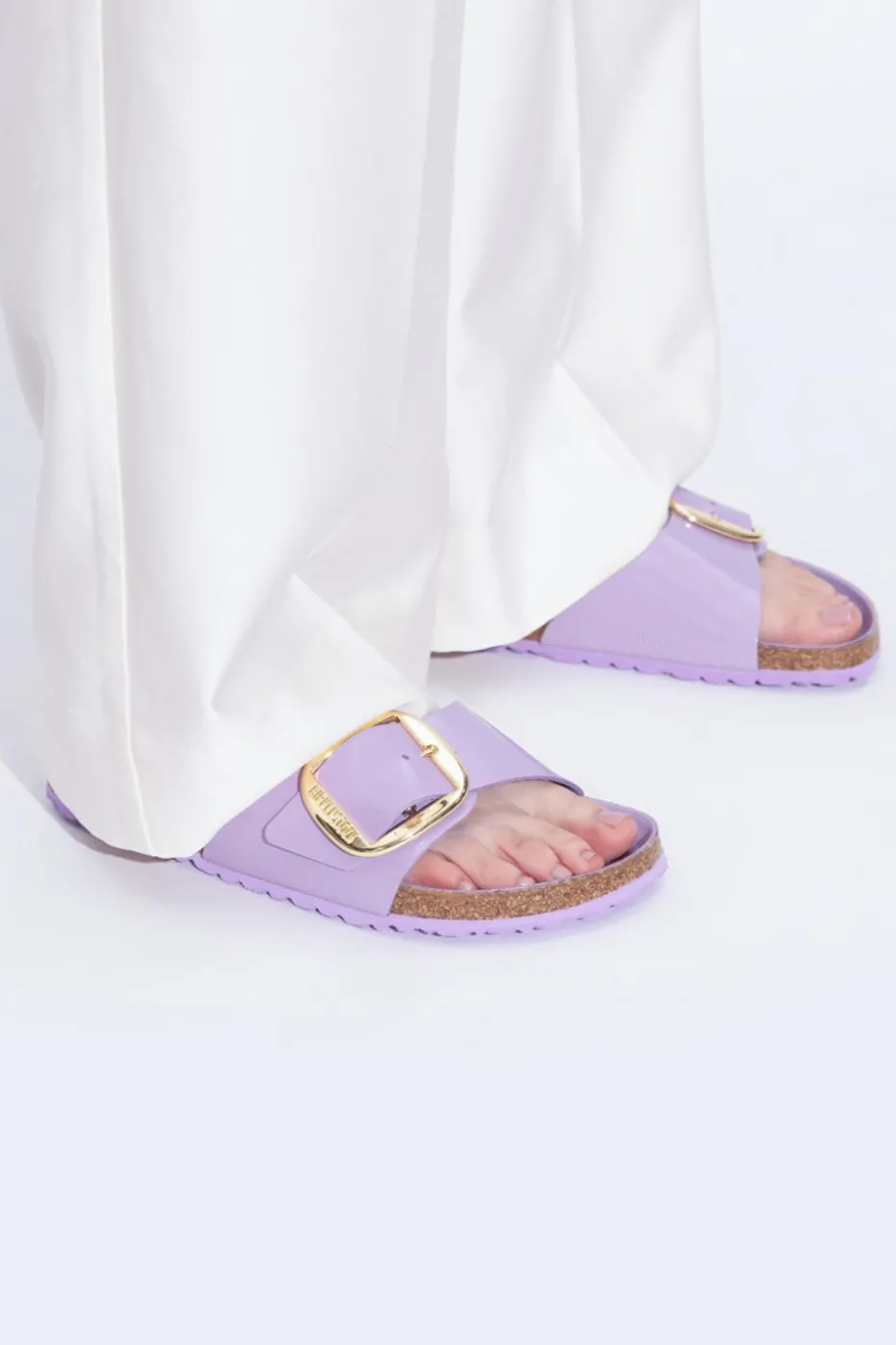 Birkenstock FIOLETOWY Klapki `Arizona Big Buckle`