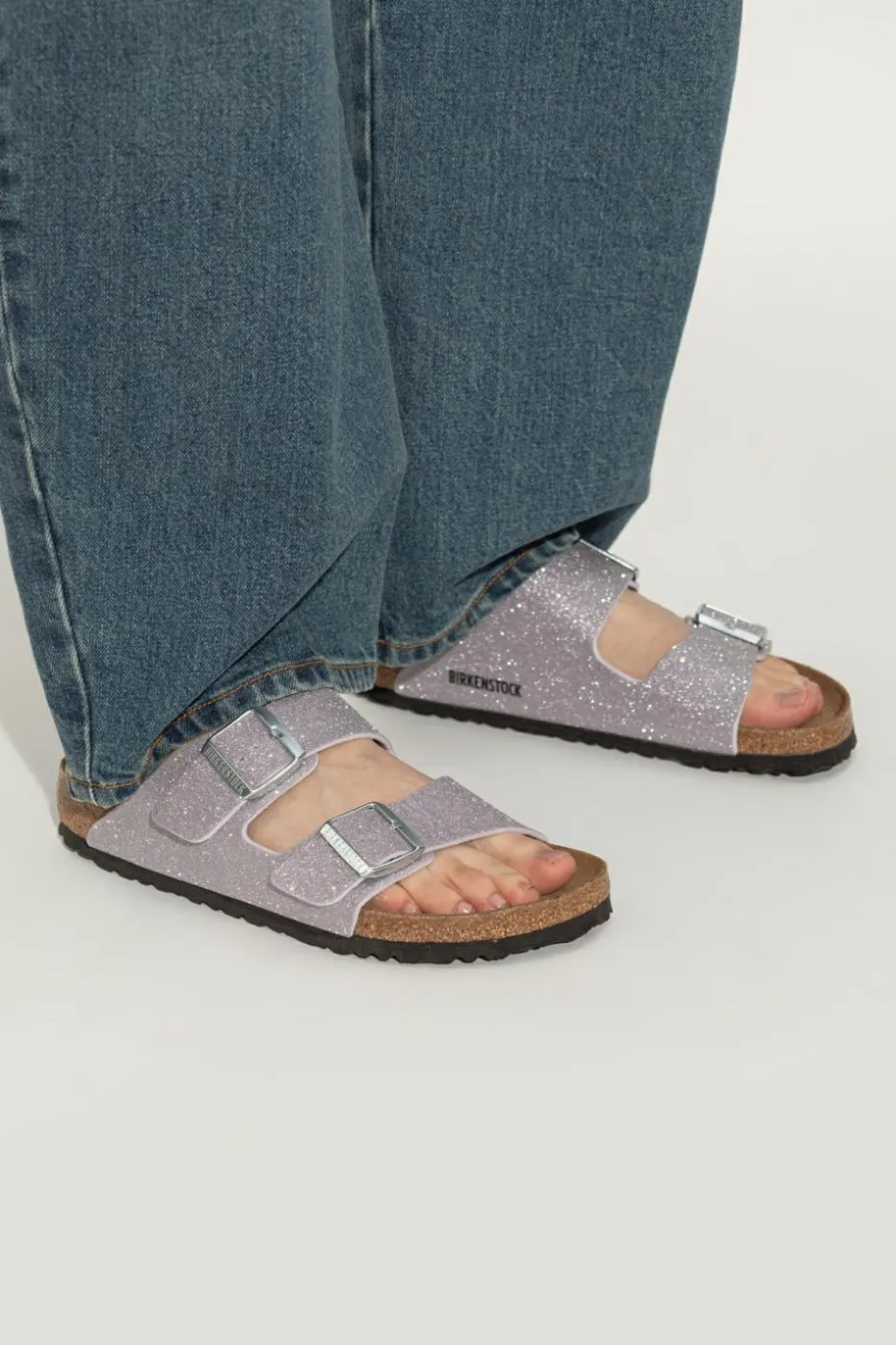 Birkenstock FIOLETOWY Klapki `Aaizona BS`