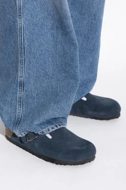 Birkenstock GRANATOWY Klapki `Boston BS`