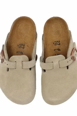 Birkenstock Kids SZARY Klapki `Boston Kids BS`