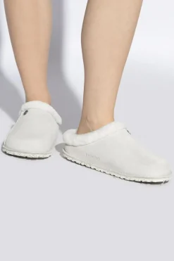 Birkenstock kremowy Klapki `Zermatt Premium`