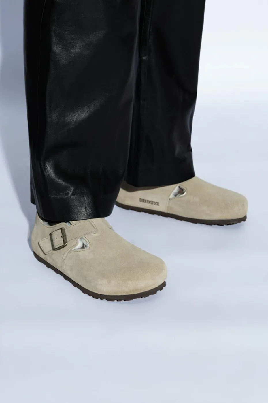 Birkenstock SZARY Buty `London Shearling`