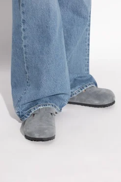 Birkenstock SZARY Klapki `Boston BS`