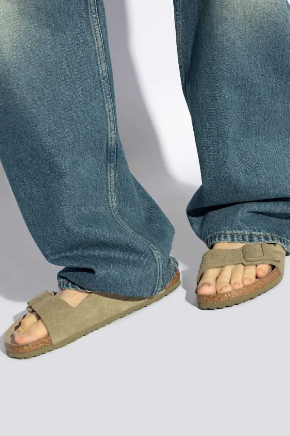 Birkenstock ZIELONY Klapki `Arizona BS