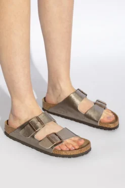 Birkenstock ZŁOTY Klapki `Arizona BS`