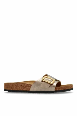 Birkenstock ZŁOTY Klapki `Catalina Cushion Buckle`