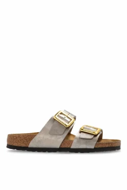Birkenstock ZŁOTY Klapki `Sydney Cushion Buckle`