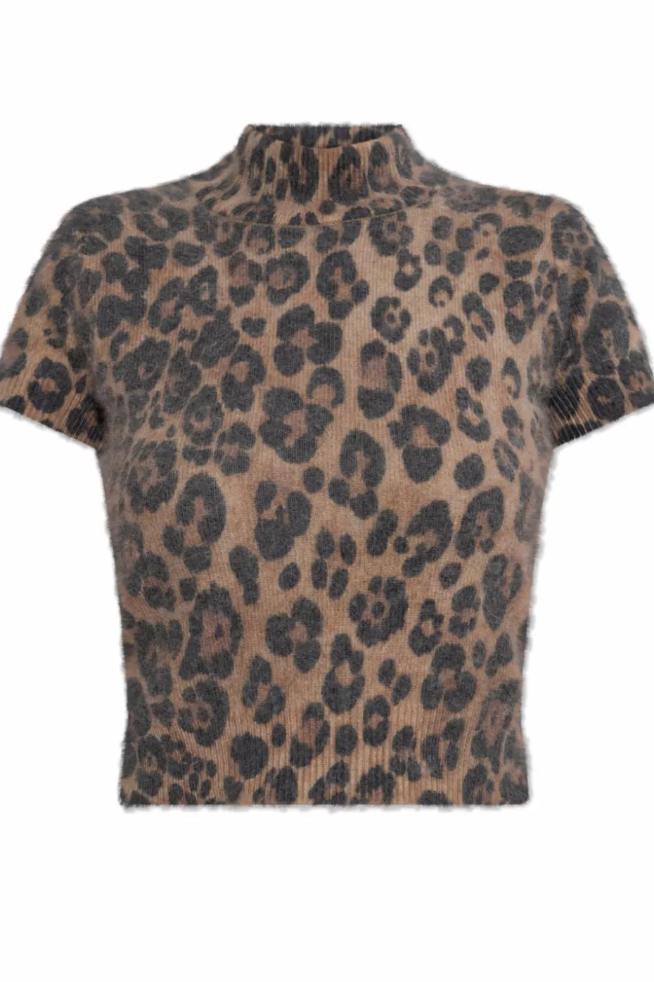 Blumarine beżowy Top z motywem zwierzęcym