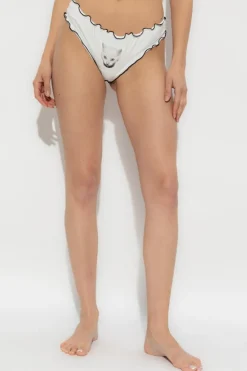 Blumarine BIAŁY Figi z nadrukiem