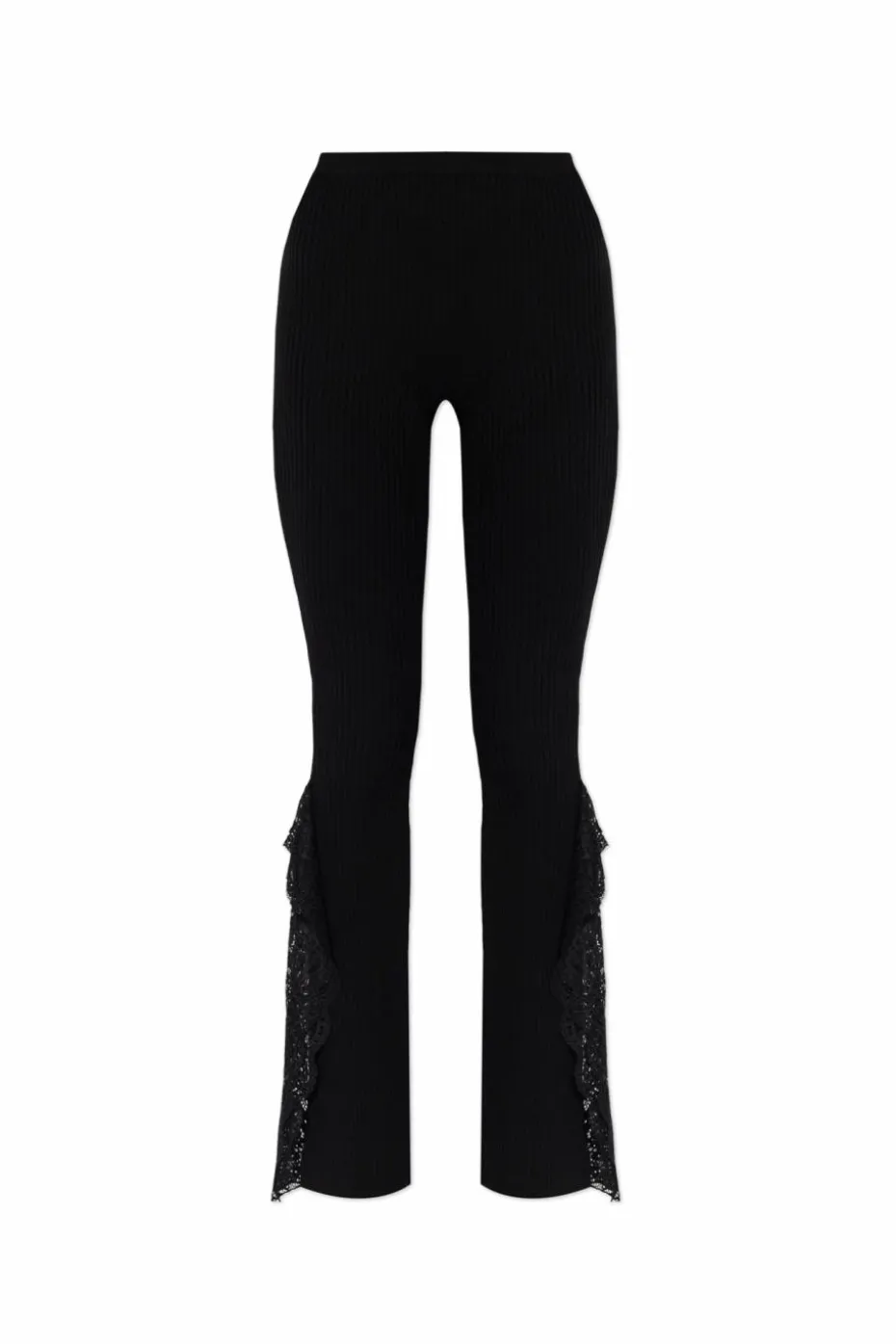Blumarine CZARNY Prążkowane spodnie