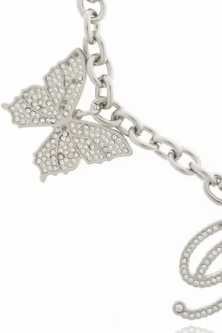 Blumarine SREBRNY Bransoleta z zawieszkami