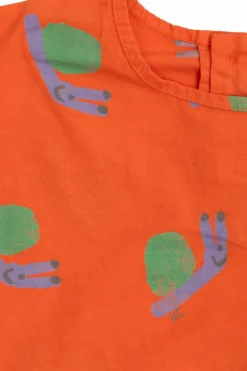 Bobo Choses CZERWONY T-shirt z kieszenią