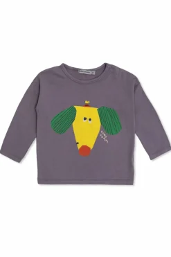 Bobo Choses FIOLETOWY T-shirt z długimi rękawami