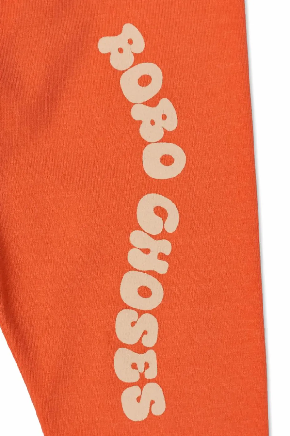 Bobo Choses POMARAŃCZOWY Leginsy z nadrukowanym logo
