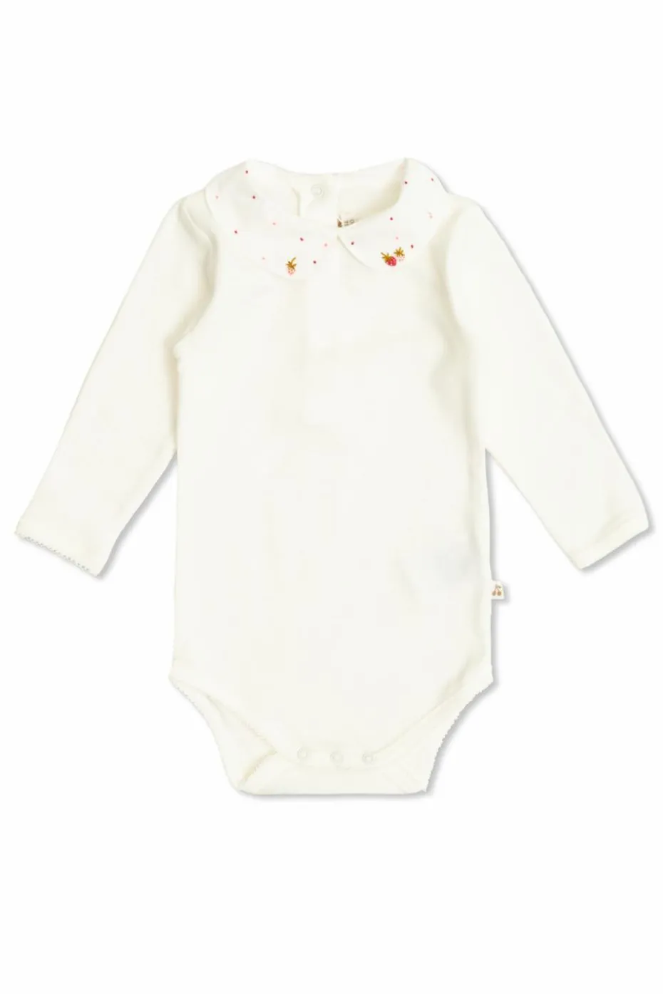 Bonpoint BIAŁY Bawełniane body