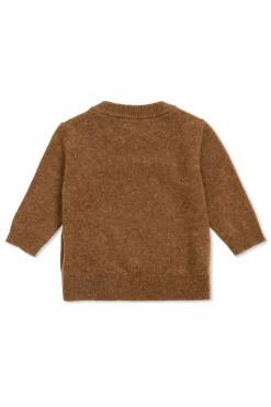 Bonpoint BRĄZOWY Kaszmirowy sweter `Almire`