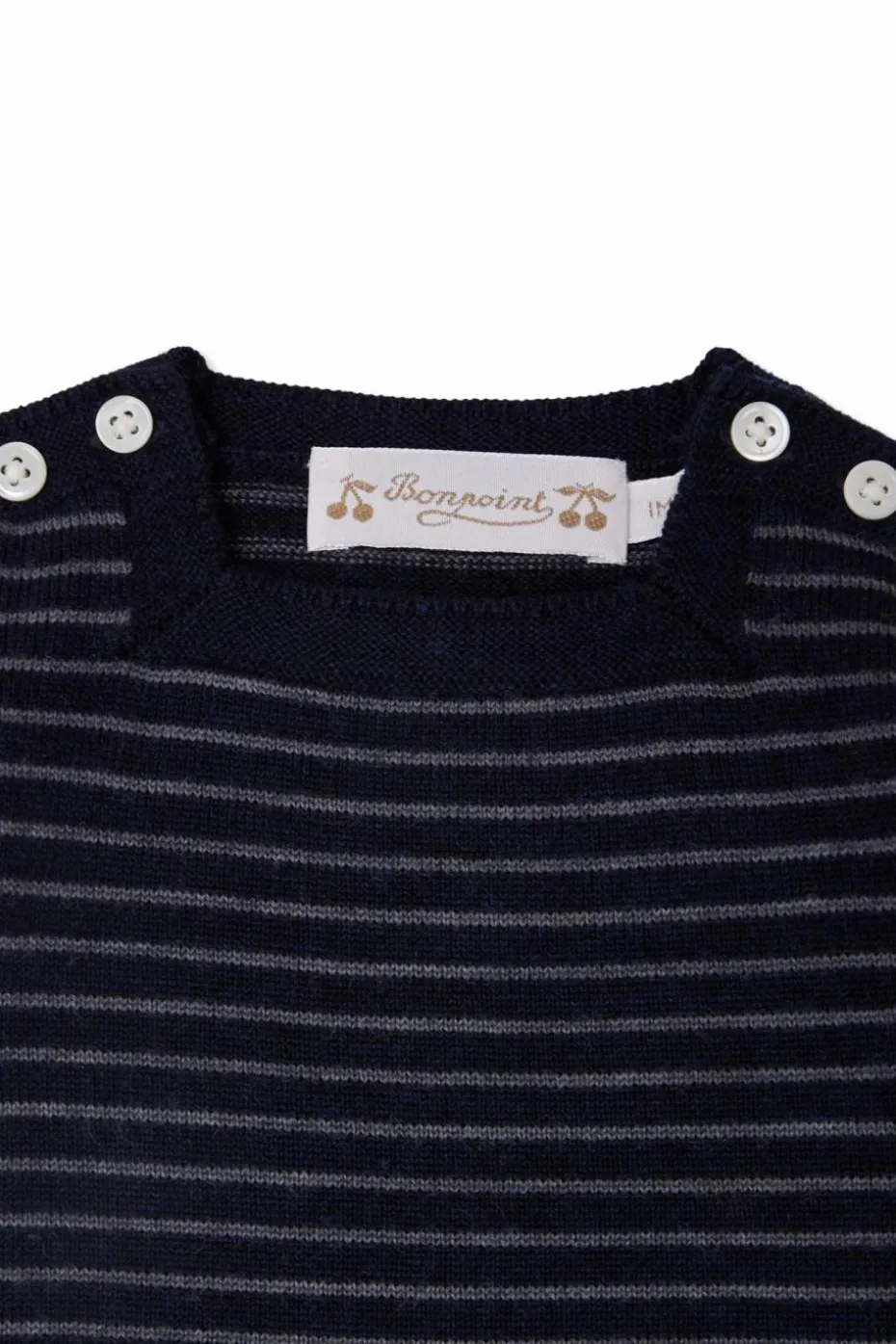 Bonpoint GRANATOWY Wełniany komplet