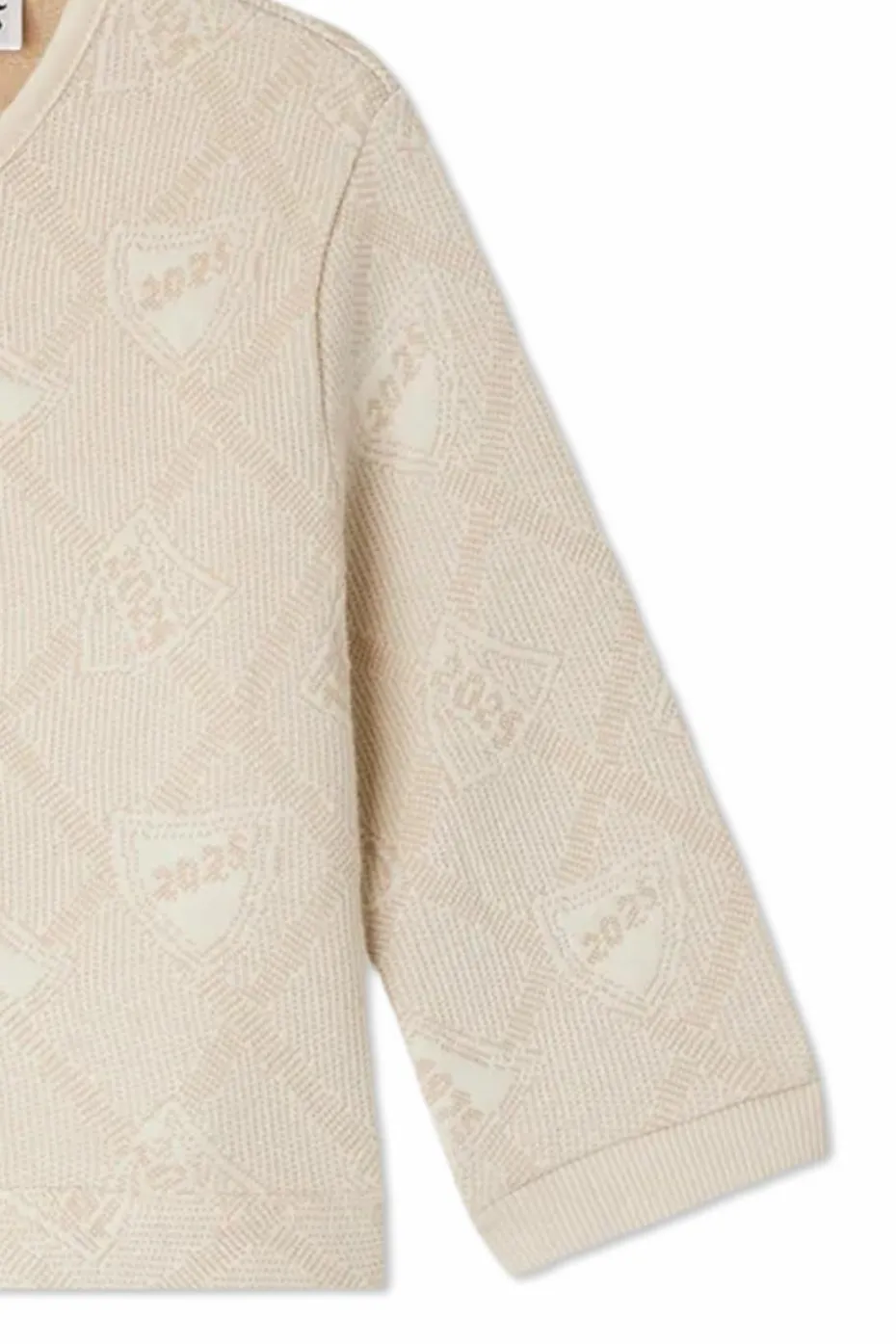 Bonpoint kremowy Bluza ze wzorem