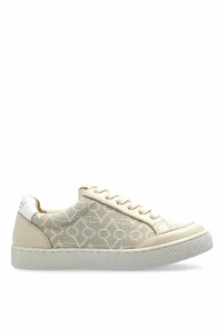 Bonpoint kremowy Buty sportowe z logo