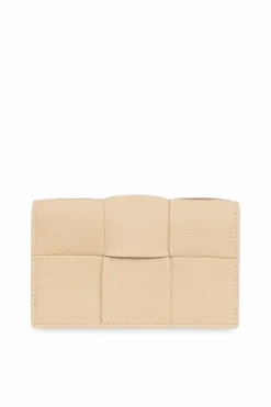 Bottega Veneta beżowy Etui na karty