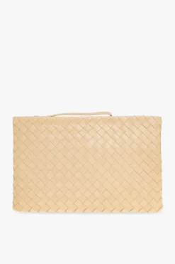 Bottega Veneta beżowy Torba do ręki ‘Pouch Large’