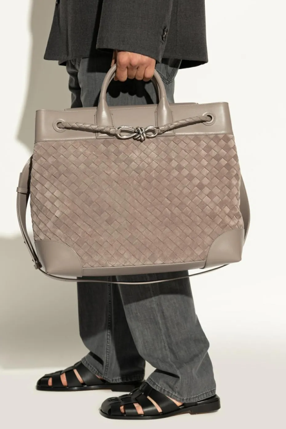 Bottega Veneta beżowy Torba ‘Andiamo’ typu ‘shopper’