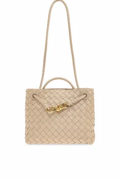 Bottega Veneta beżowy Torba do ręki `Andiamo Small`