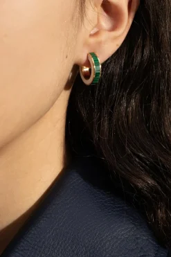 Bottega Veneta BIAŁY Okrągłe kolczyki