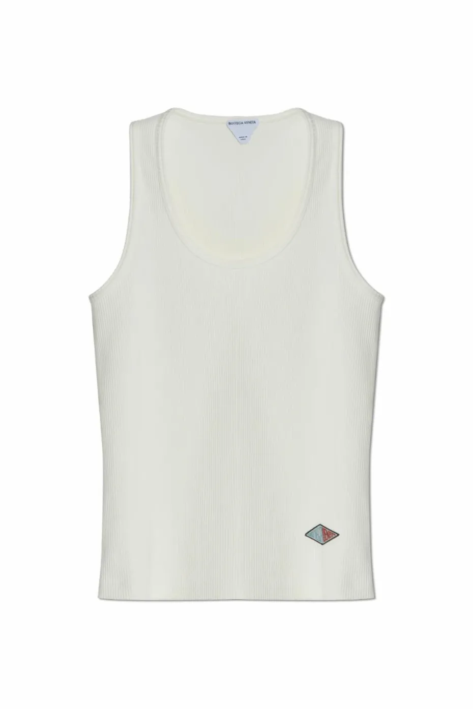Bottega Veneta BIAŁY Prążkowany top