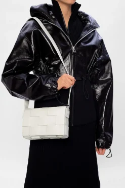 Bottega Veneta BIAŁY Torba na ramię ‘Cassette’