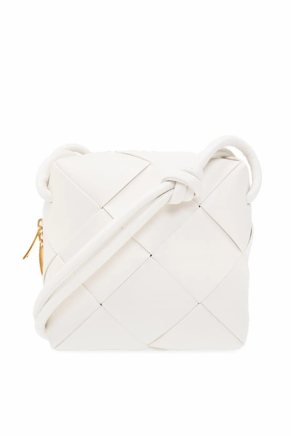 Bottega Veneta BIAŁY Torba na ramię ‘Cassette Mini’