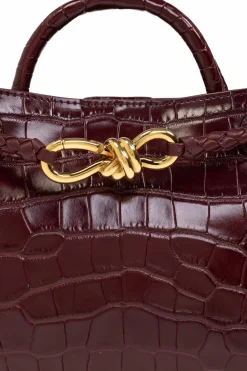 Bottega Veneta BORDO Torba na ramię ‘Andiamo Mini’