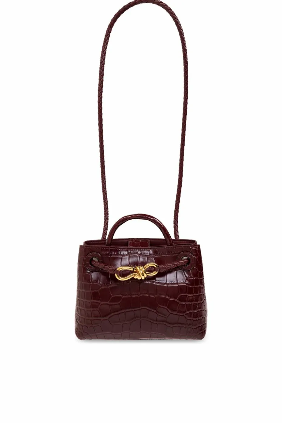 Bottega Veneta BORDO Torba na ramię ‘Andiamo Mini’