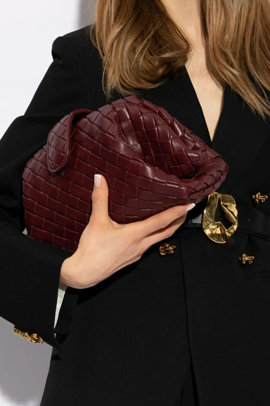 Bottega Veneta BORDO Torba na ramię ‘The Lauren 1980 Small’