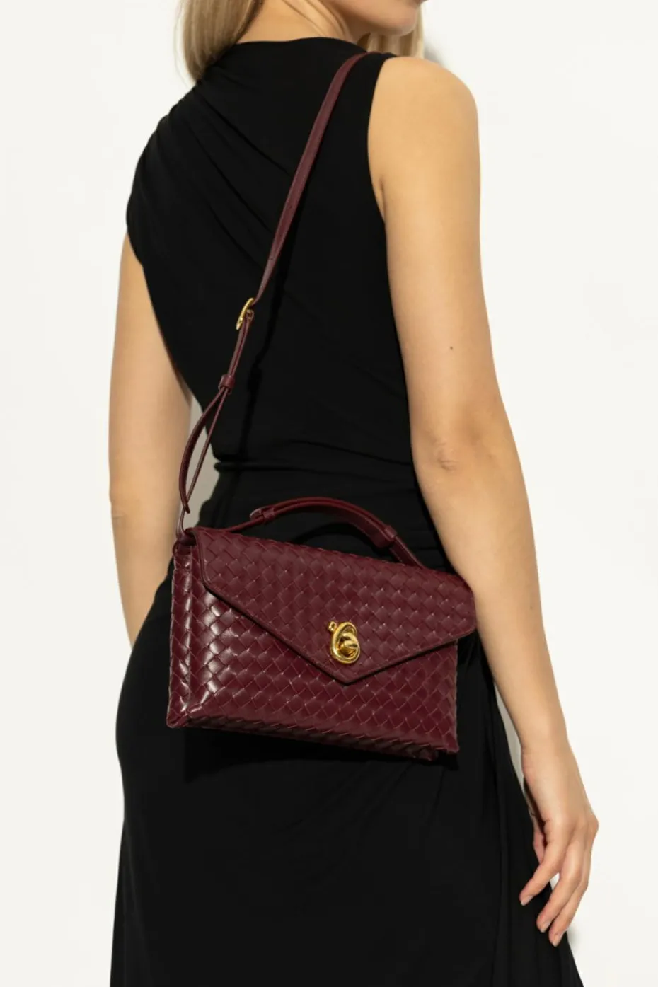 Bottega Veneta BORDO Torba do ręki `Knot Lock`