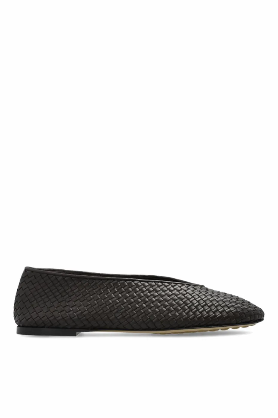 Bottega Veneta BRĄZOWY Baleriny `Rosa`