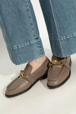 Bottega Veneta BRĄZOWY Buty `Astaire` typu `loafers`