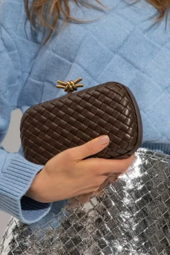 Bottega Veneta BRĄZOWY Kopertówka ‘Knot Small’