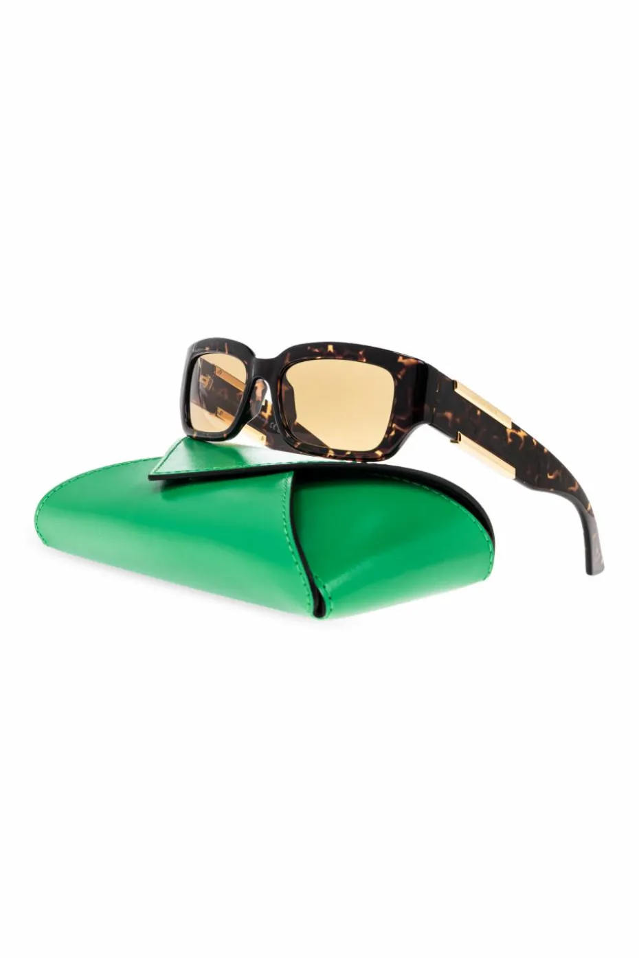 Bottega Veneta BRĄZOWY Okulary przeciwsłoneczne