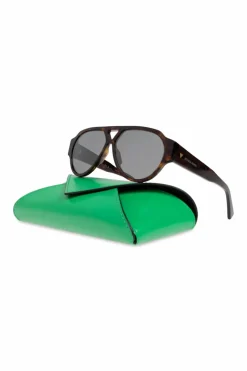 Bottega Veneta BRĄZOWY Okulary przeciwsłoneczne