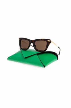 Bottega Veneta BRĄZOWY Okulary przeciwsłoneczne