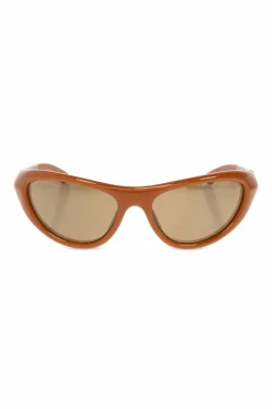 Bottega Veneta BRĄZOWY Okulary przeciwsłoneczne ‘Curve Sporty’
