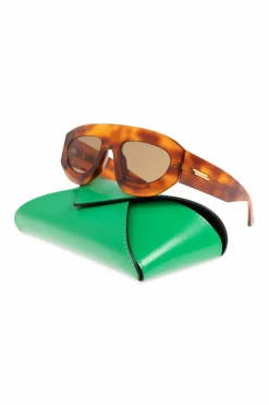 Bottega Veneta BRĄZOWY Okulary przeciwsłoneczne