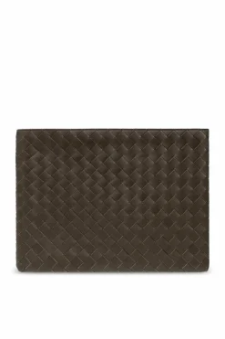 Bottega Veneta BRĄZOWY Skórzana aktówka