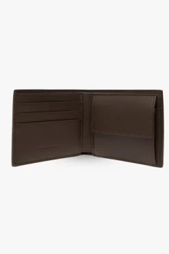 Bottega Veneta BRĄZOWY Skórzany portfel